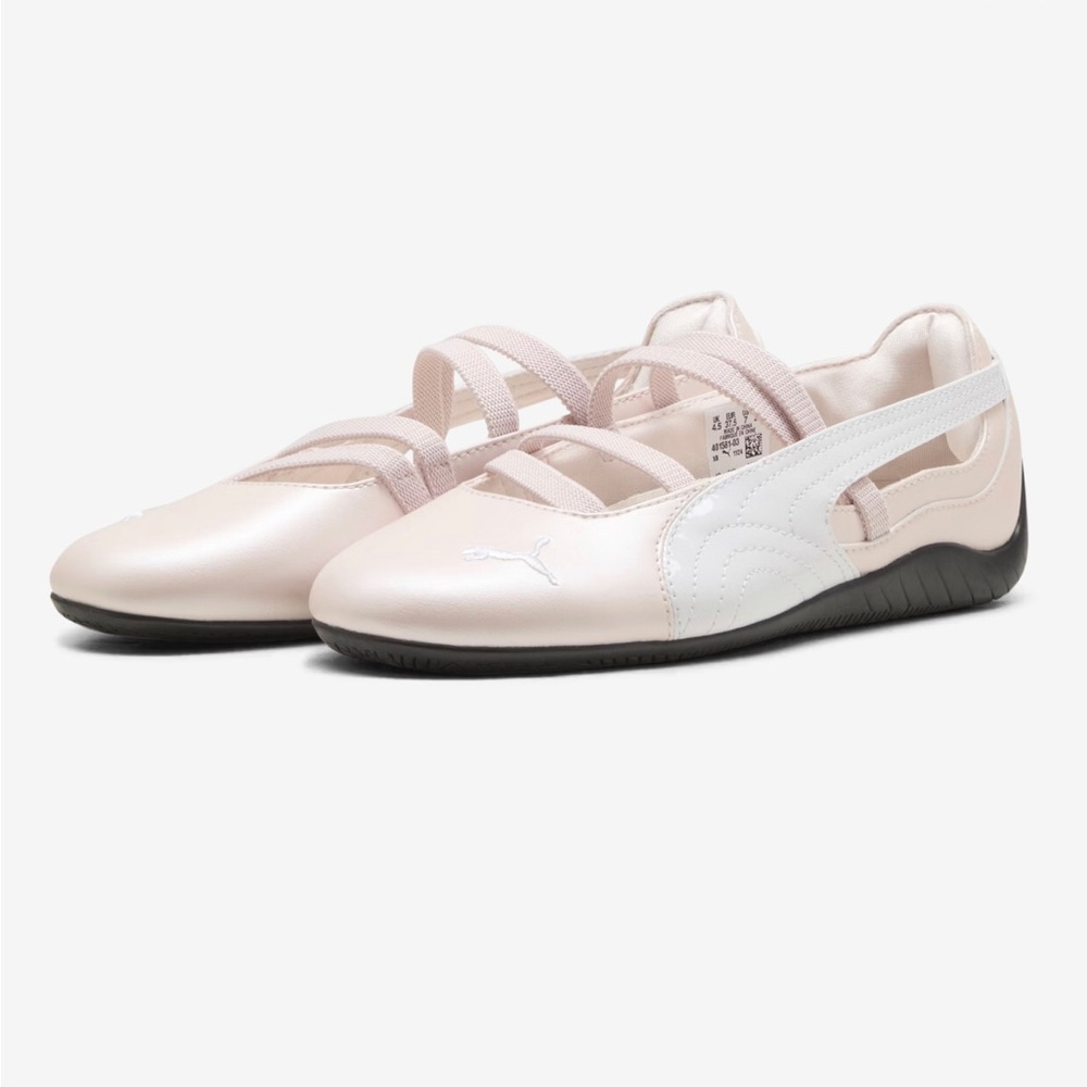 Puma Speedcat Metallic Pink White Ballet-Style Slip-On Sneakers Women’s Size 8.5